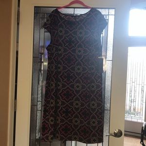 Blu Sage Purple, Black, Tan, and Burgundy print